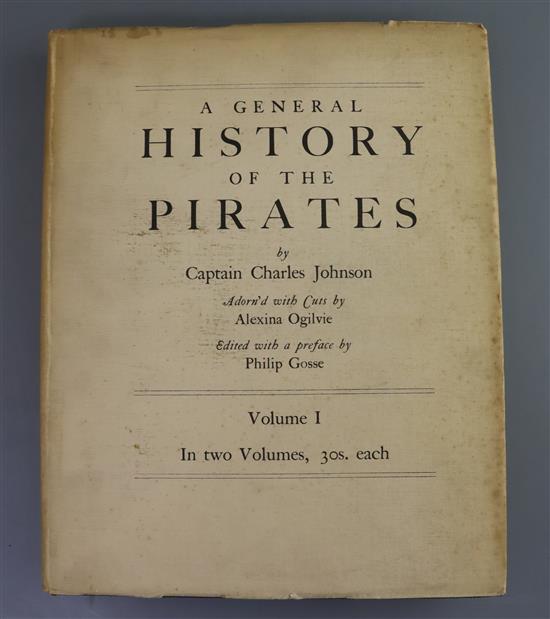 Johnson, Charles, Capt., Pseud - A General History of the Pirates, one of 500, 2 vols, qto, original cloth,